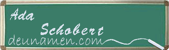 Ada Schobert Visitenkarte